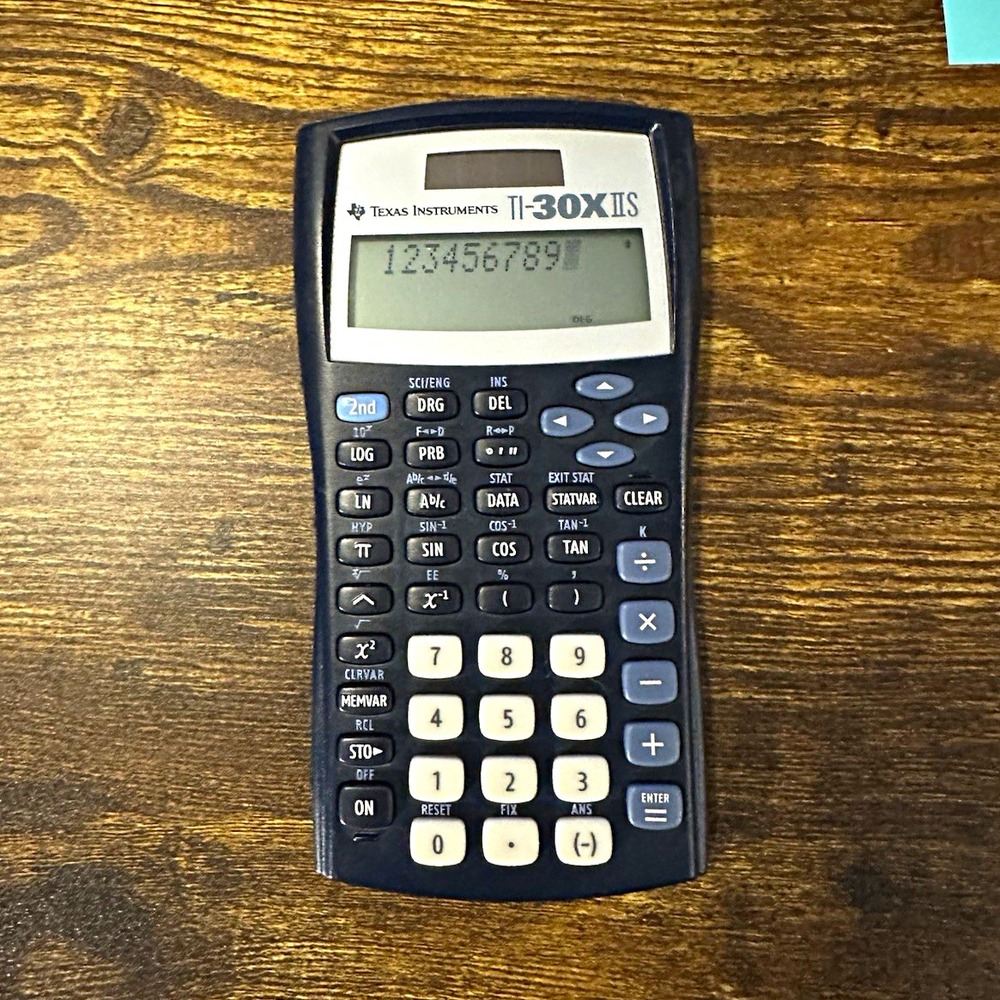 Texas Instruments TI-30X IIS Scientific Handheld Calculator LCD Solar/Battery